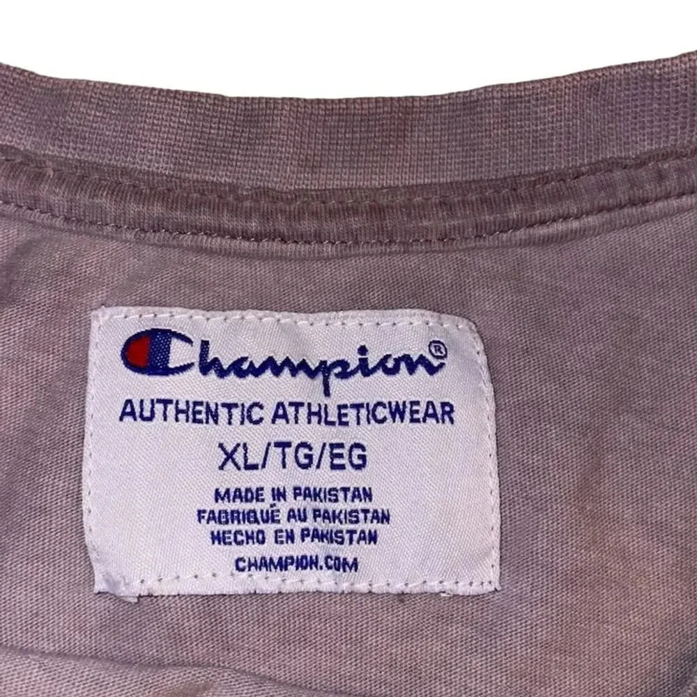 Champion Women's XL Cropped Short Sleeve T-Shirt dusty Purple Casual Summer - Picture 11 of 11